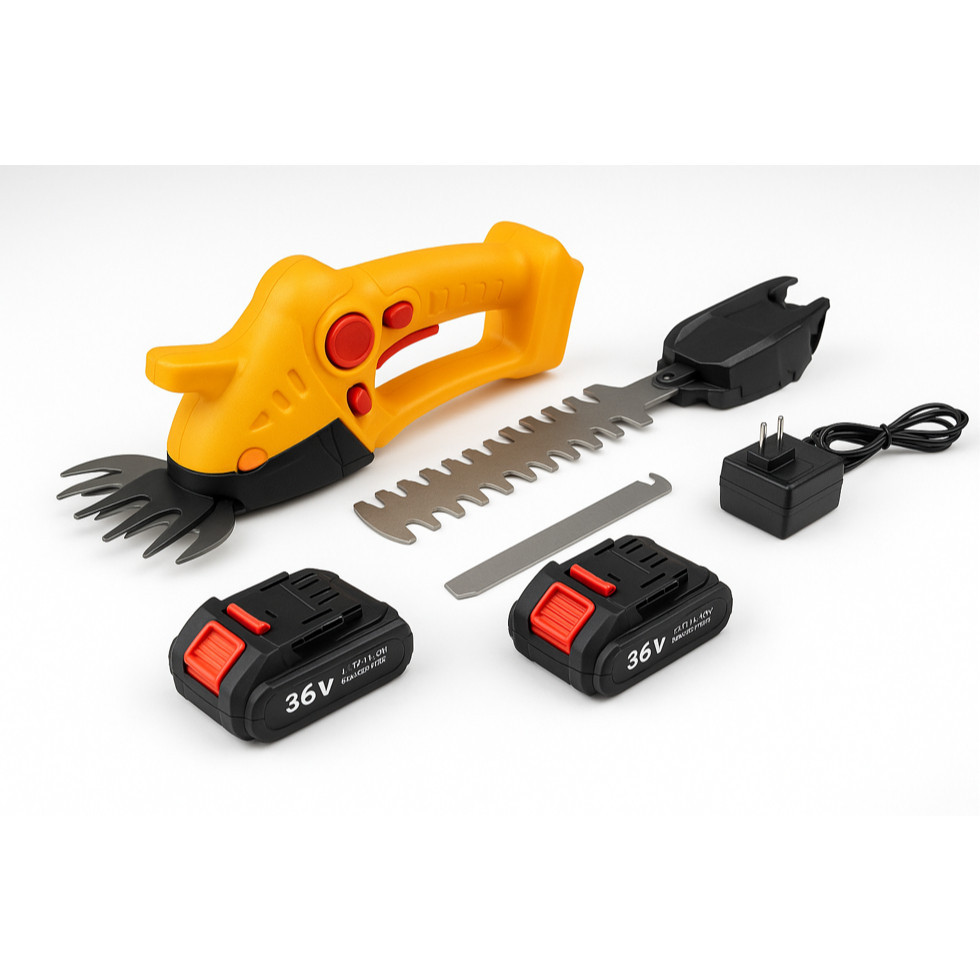 Aparador de Cerca Viva 36V Com 2 Baterias Recarregável - Promoção Jardinagem