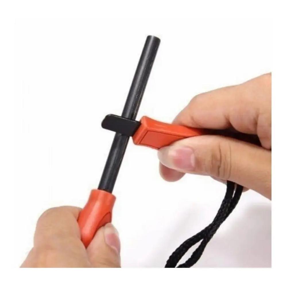 PEDERNEIRA INICIADOR DE FOGO 10CM ISQUEIRO CAMPING SOBREVIVÊNCIA TRILHA PESCA OUTDOOR