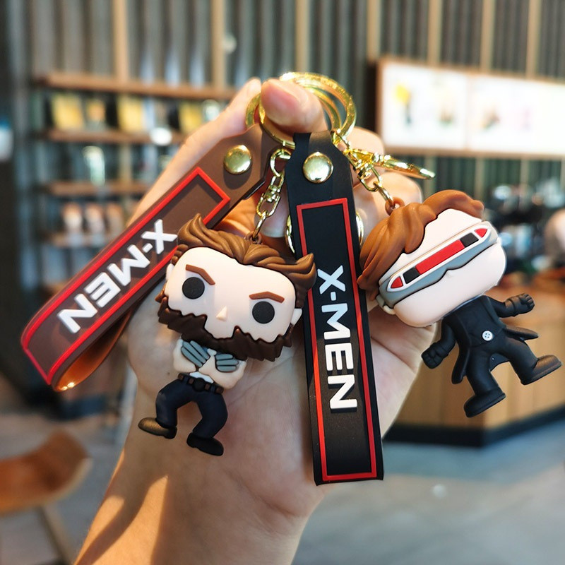 Marvel X-Men Wolverine Magneto Storm Trooper Cyclops Jean Grey Chaveiro Boneco Ornamento para Mochila e Carro Presente G