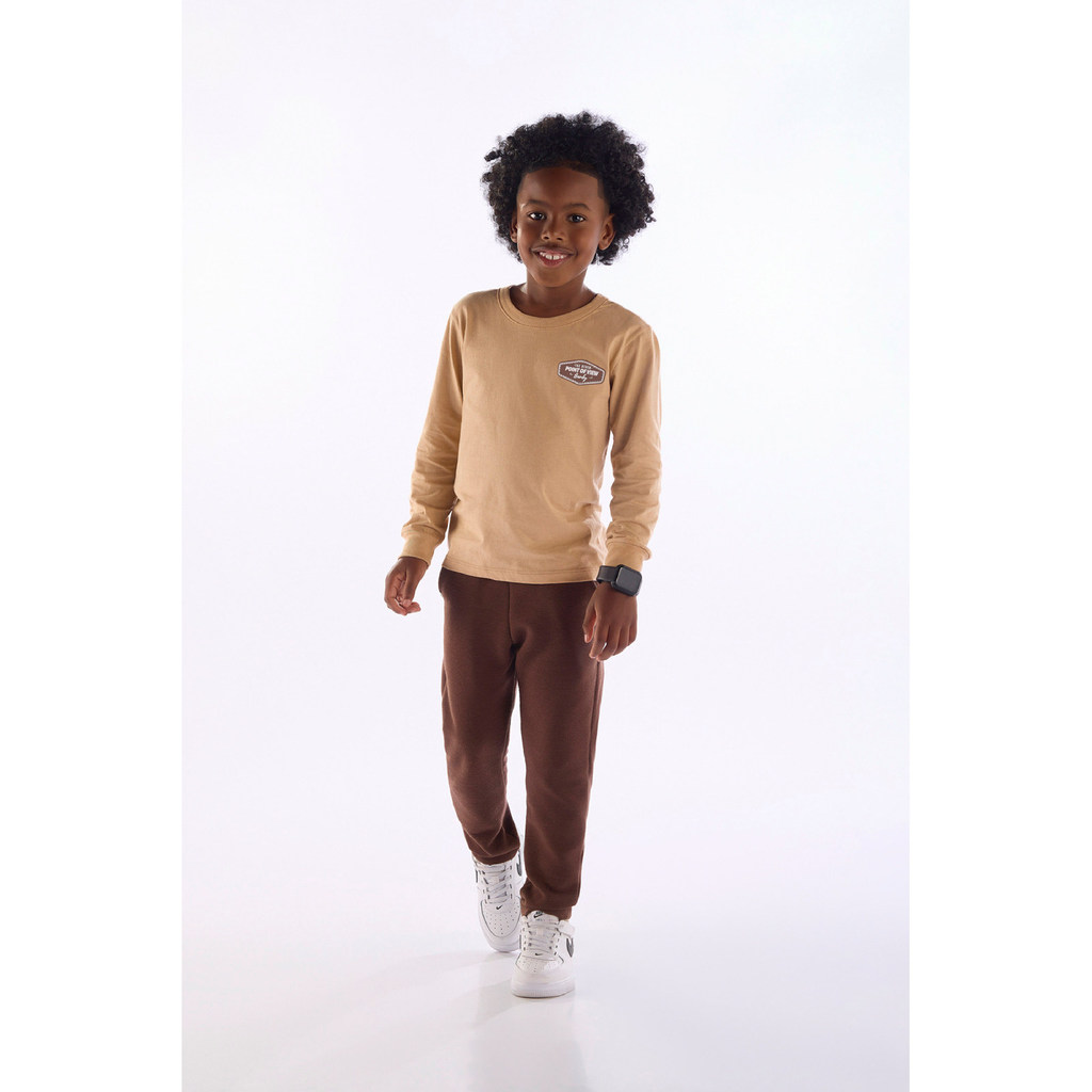 Conjunto Camiseta Calça Gorgurão Quimby
