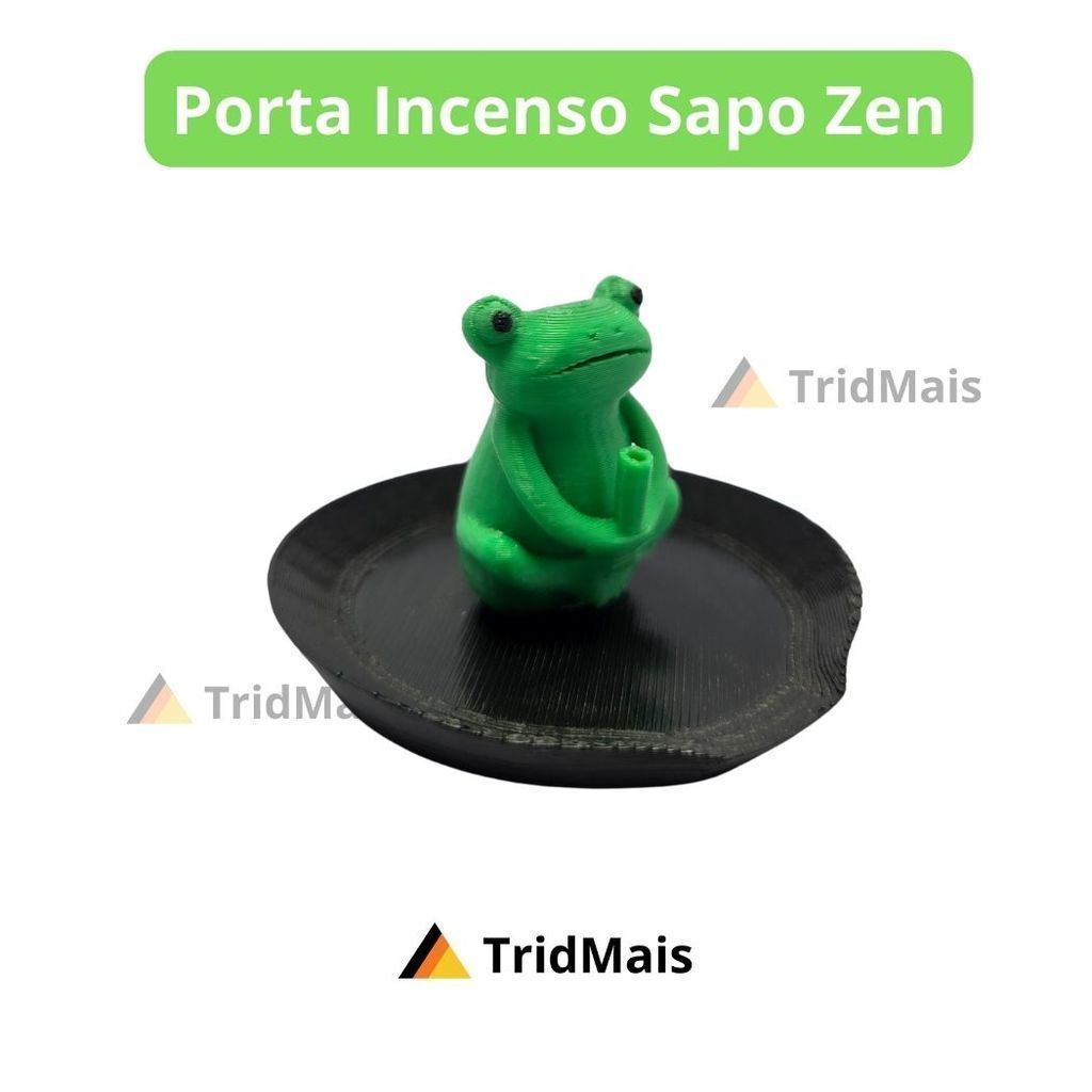 Suporte Porta Incenso Sapo Pescador, O Toque de Paz Para Meditação e Limpeza Energética Espiritual