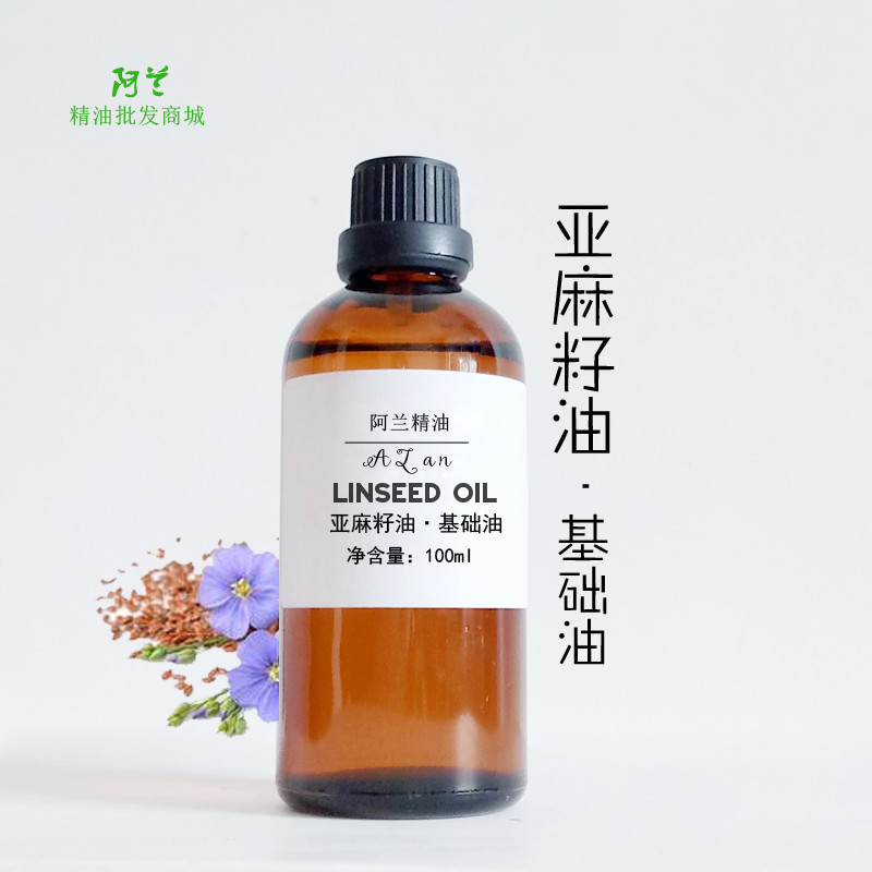 Óleo de linhaça prensado a frio 100ml óleo Base óleo de linho massagem cuidados com a pele cuidados com o cabelo diy sab