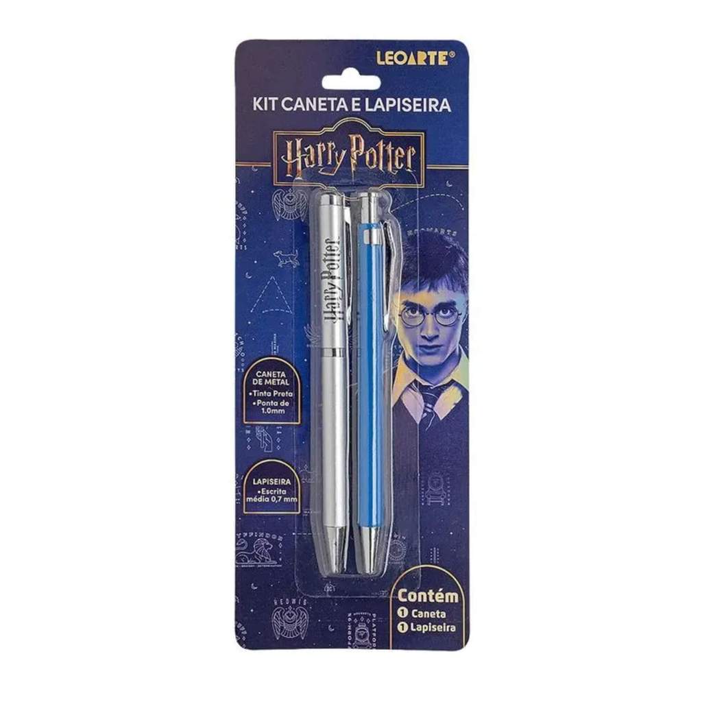 Kit Office Harry Potter com 1 Caneta e 1 Lapiseira Leoarte Leonora - 79642