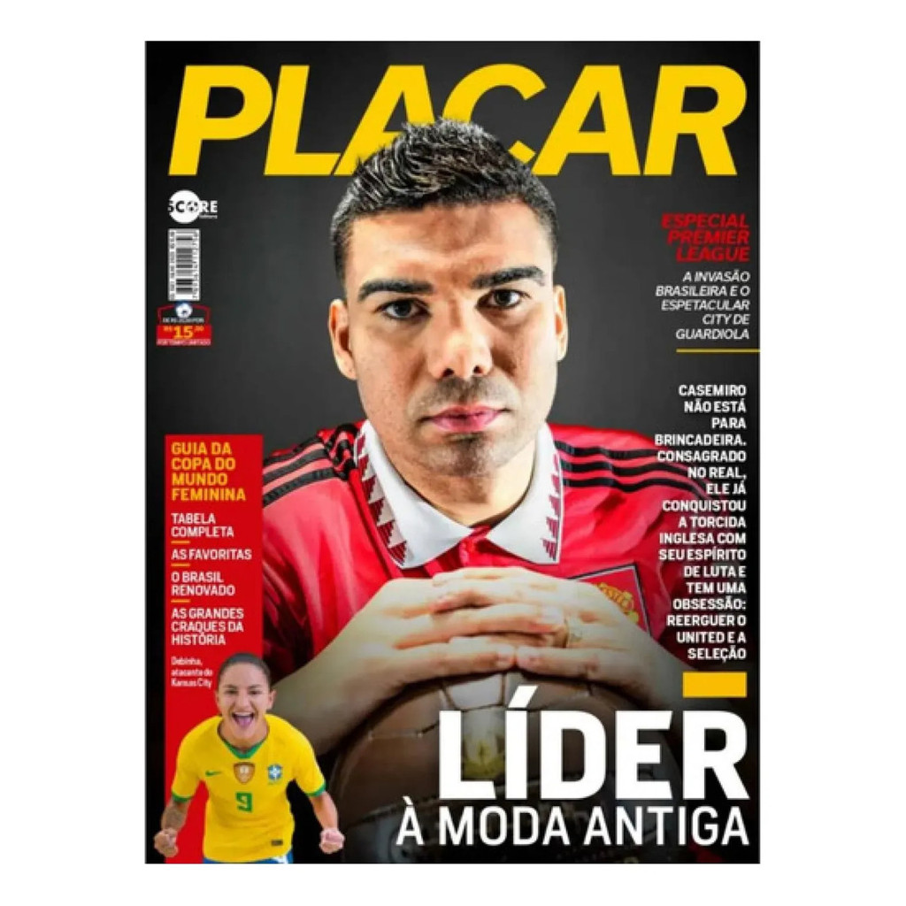 Revista Placar Líder A Moda Antiga Casemiro Junho 2023