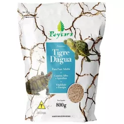 Raçao Poytara Tigre D'água 800g Tartaruga Aquática Aquário