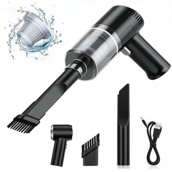 Aspirador e Soprador De pó Portátil Automotivo e Casa Potente Recarregável 3 em 1