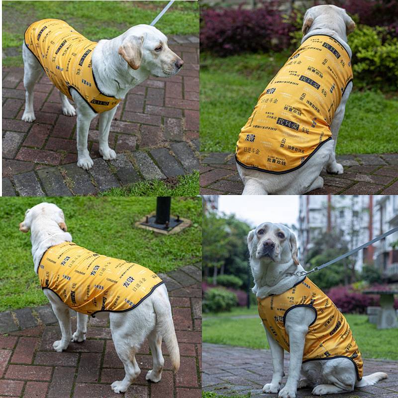 Pet Clothes Dog Pet Dog Spring And Summer Clothes Golden Retriever Medium Large Dog Small Husky Samoyed Vest Thin Jaen — R$ 28,10 em Shopee, 45% OFF