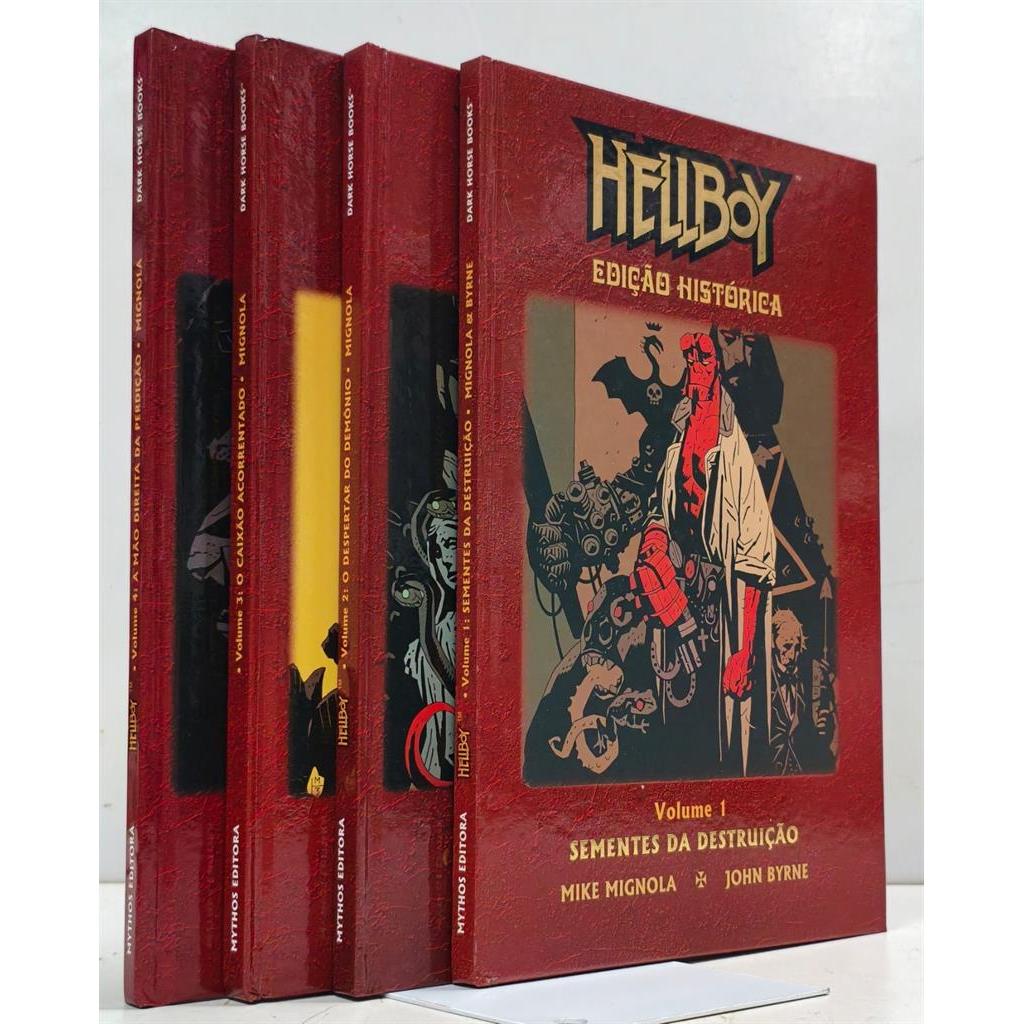 Hellboy Edição Histórica com 4 Volumes autor Mike Mignola
