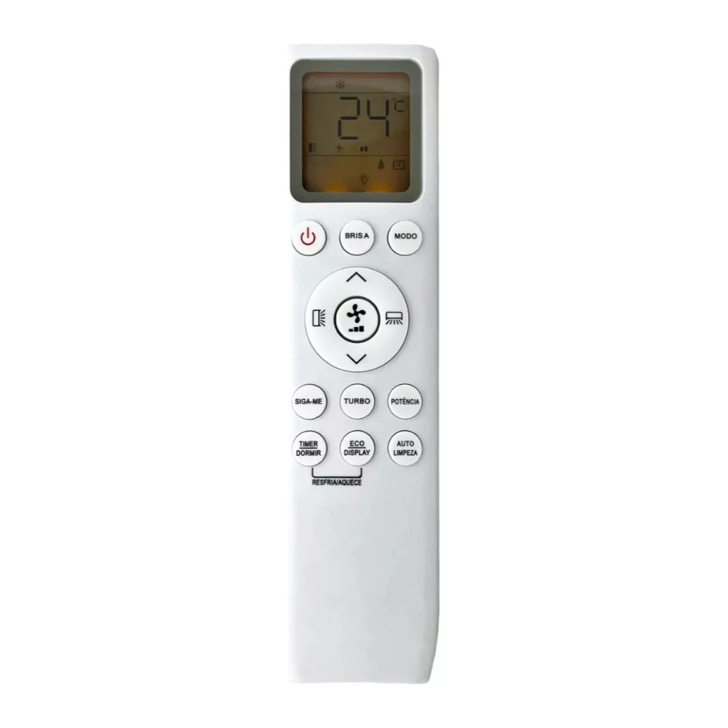 Controle Remoto Para Ar Condicionado Tcl FBG 9187  9187 TAC-24CSA1-INV TAC-24CHSA1-INV TAC-30CSA1 + Pilhas