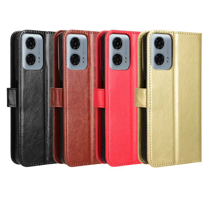 Adequado para Motorola G35/G45/G75 caso de telefone Moto G55 caso de couro do te