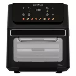 Air Fryer Britânia BAF11A 11L 1800W com Painel Digital e Timer Preto 110V