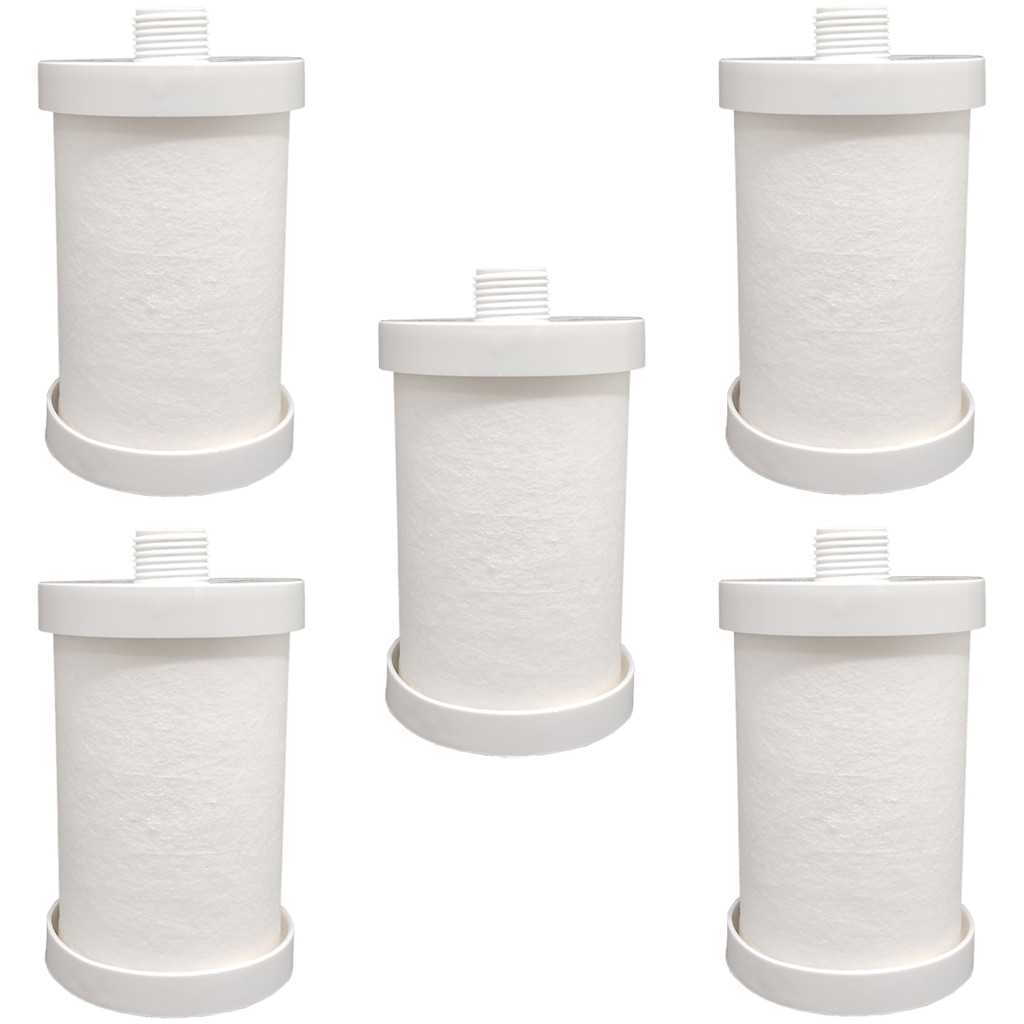 5 Elementos Filtrante Lisos Polipropileno MPF  5" Rosca 1/2"