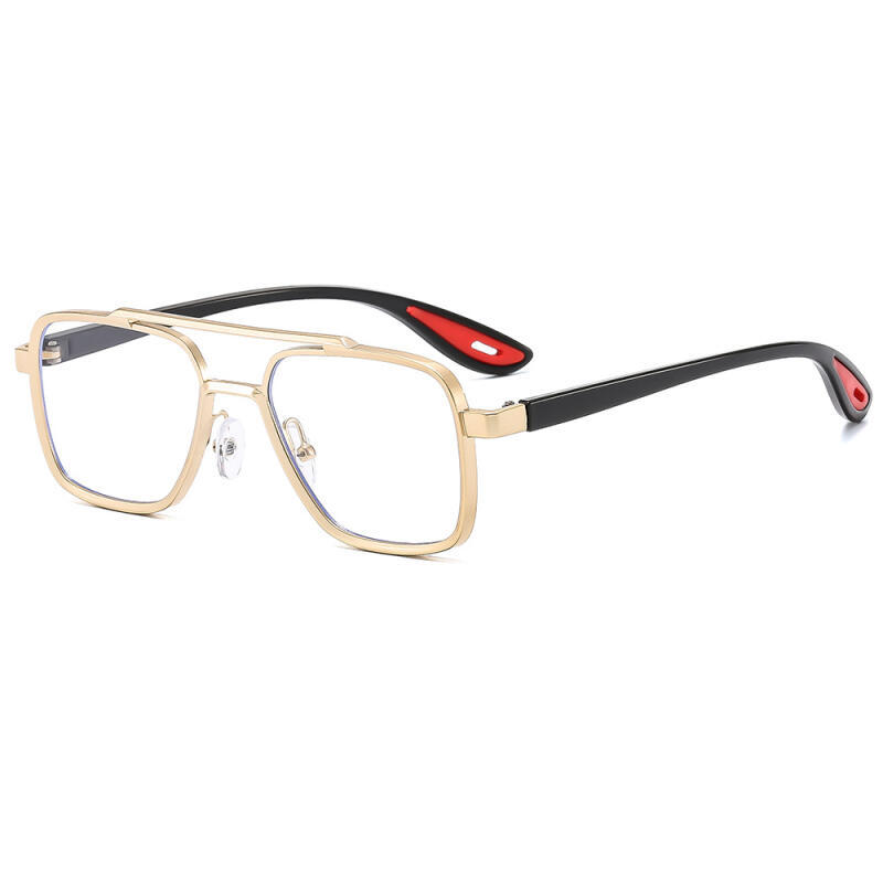 Óculos de Sol Masculinos Estilosos com Ponte Dupla, Óculos de Sol Femininos Modernos e Personalizados, Óculos de Sol de 