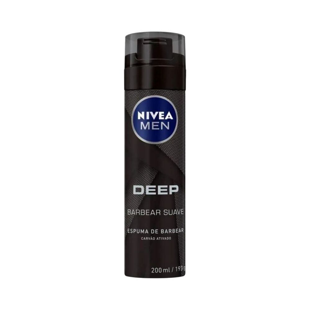 Espuma Barbear Nivea Deep Black 200ml