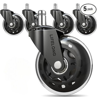 Kit 5 Rodas Para Cadeira De Escritório pino 11mm anti risco universal em Oferta na Shopee