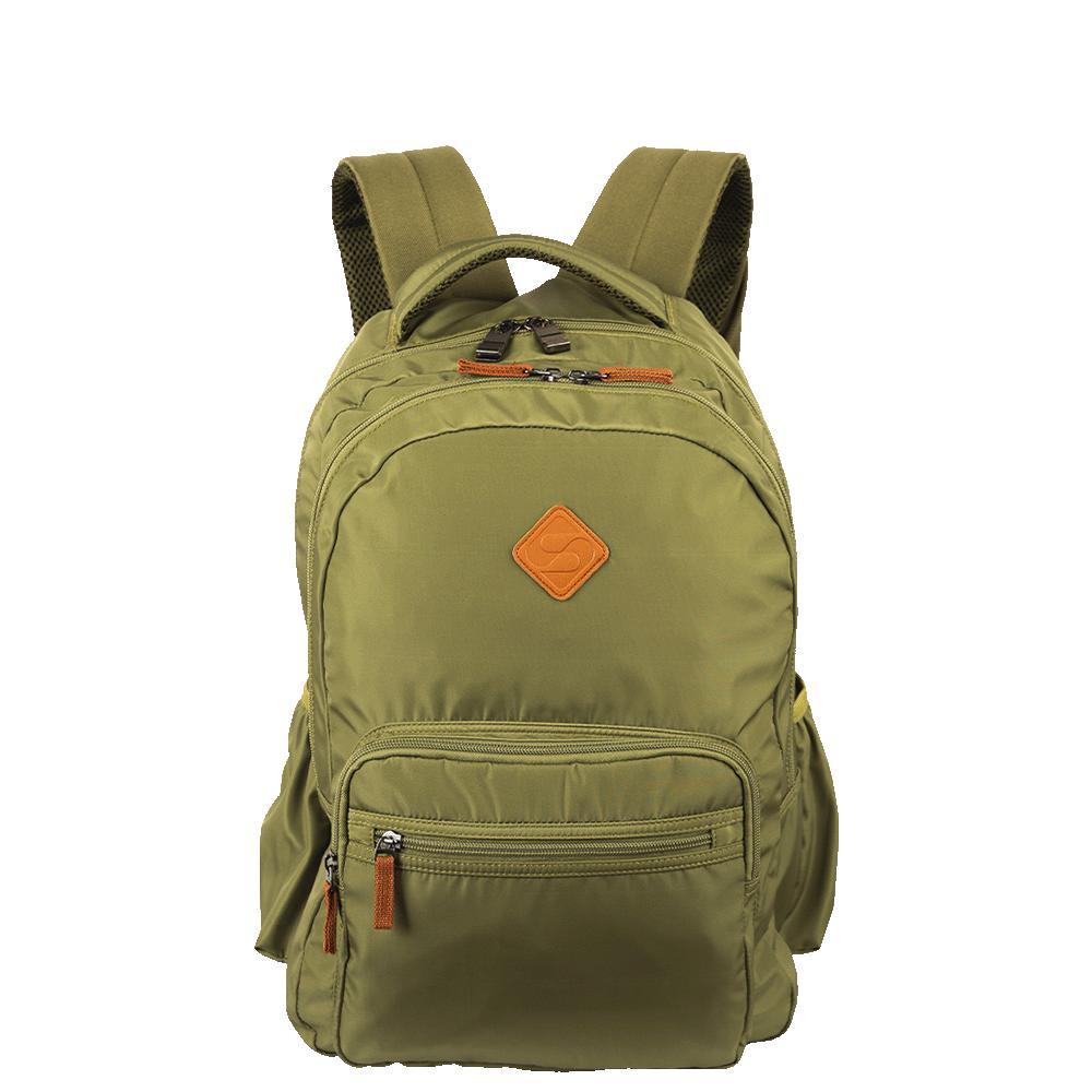 Mochila  2 Compartimentos Sestini College 4 - Verde Oliva em Oferta na Shopee