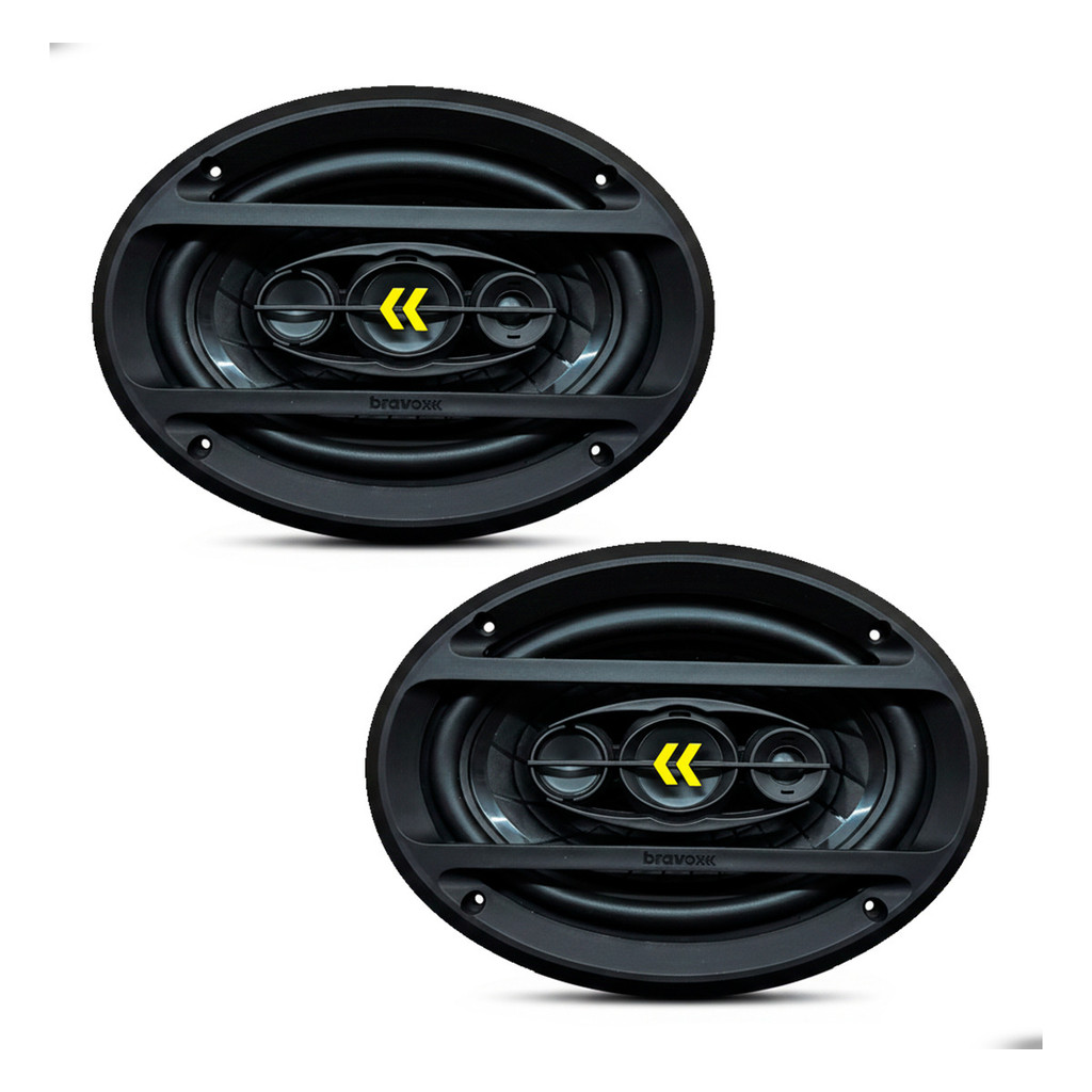 Par Alto Falante 6x9 Bravox Revo 69 200W RMS Quadriaxial Som Automotivo Instalação Fácil e Alta Potência em Oferta na Shopee