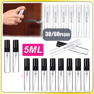 Frasco de recarga de perfume Frasco spray de vidro de 5 ml Frasco portátil para viagem Kit 30/60 peças em Oferta na Shopee