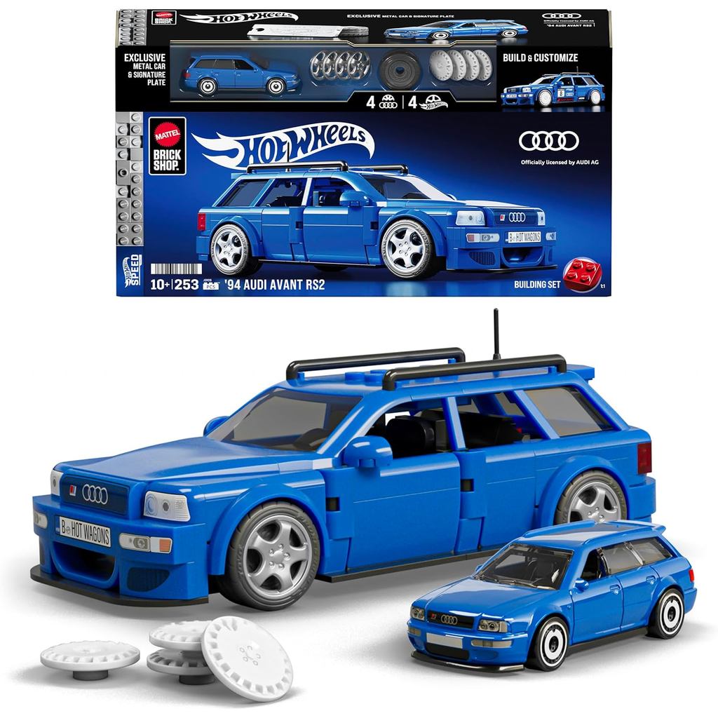 Hot Wheels Brick Shop Audi RS2 Avant 94 Construção JGR28