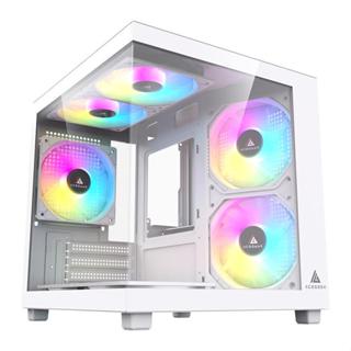 Gabinete Gamer Acegeek Tide, Mid-Tower, Lateral de Vidro, Branco, AG-TIDE-WH em Oferta na Shopee