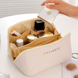 Necessaire Feminino Cosmético De Couro PU De Grande Capacidade Em Alto em Oferta na Shopee
