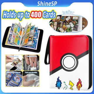 Fichário Álbum Pasta Pokémon P/ Album para 400 Cartas de Pokemon Com 50 folhas Fichário