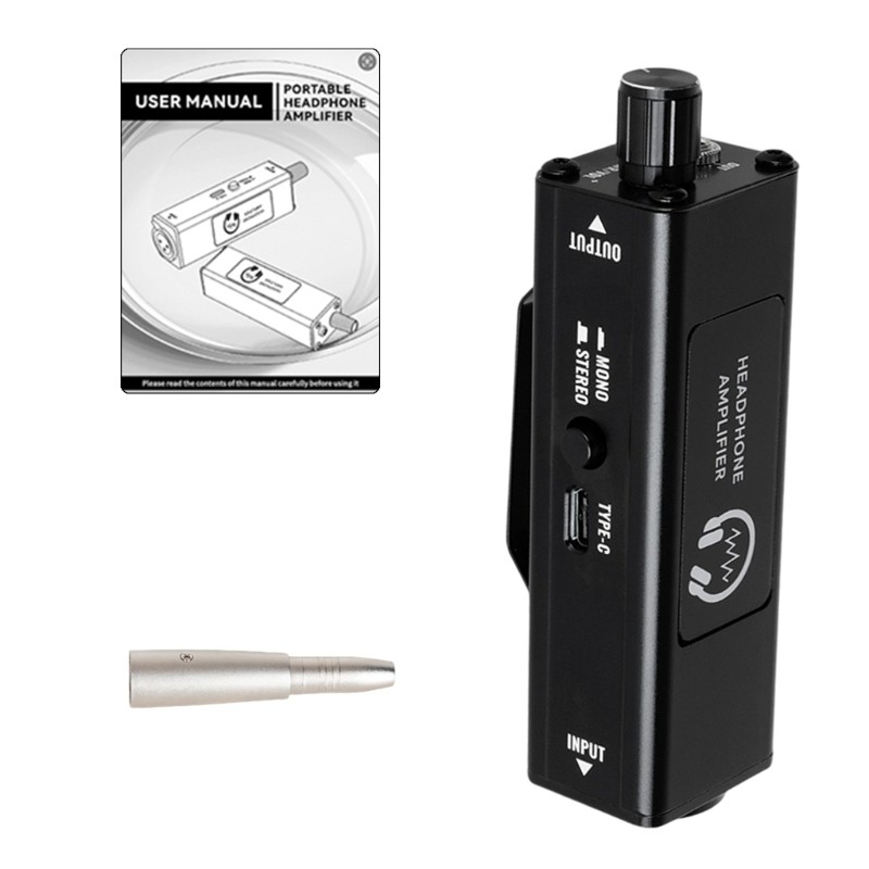 Li * Amplificadores Fone Ouvido Compactamente Entradas TRS E Saída 3 5 Mm Controle Volumes Para Monitora