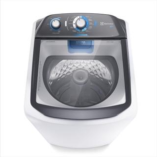Máquina de Lavar Electrolux 13g Branca Efficient Duplo Dispenser, Cesto Inox e Máxima Dil…