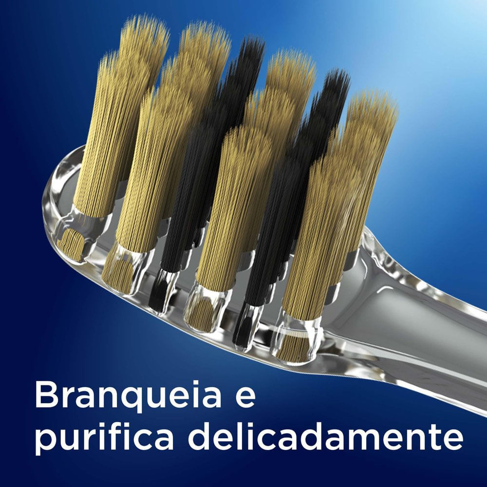 Detalhes do Escova Dental Oral-B Purification Gold Collection Extra Macia 4 Unidades