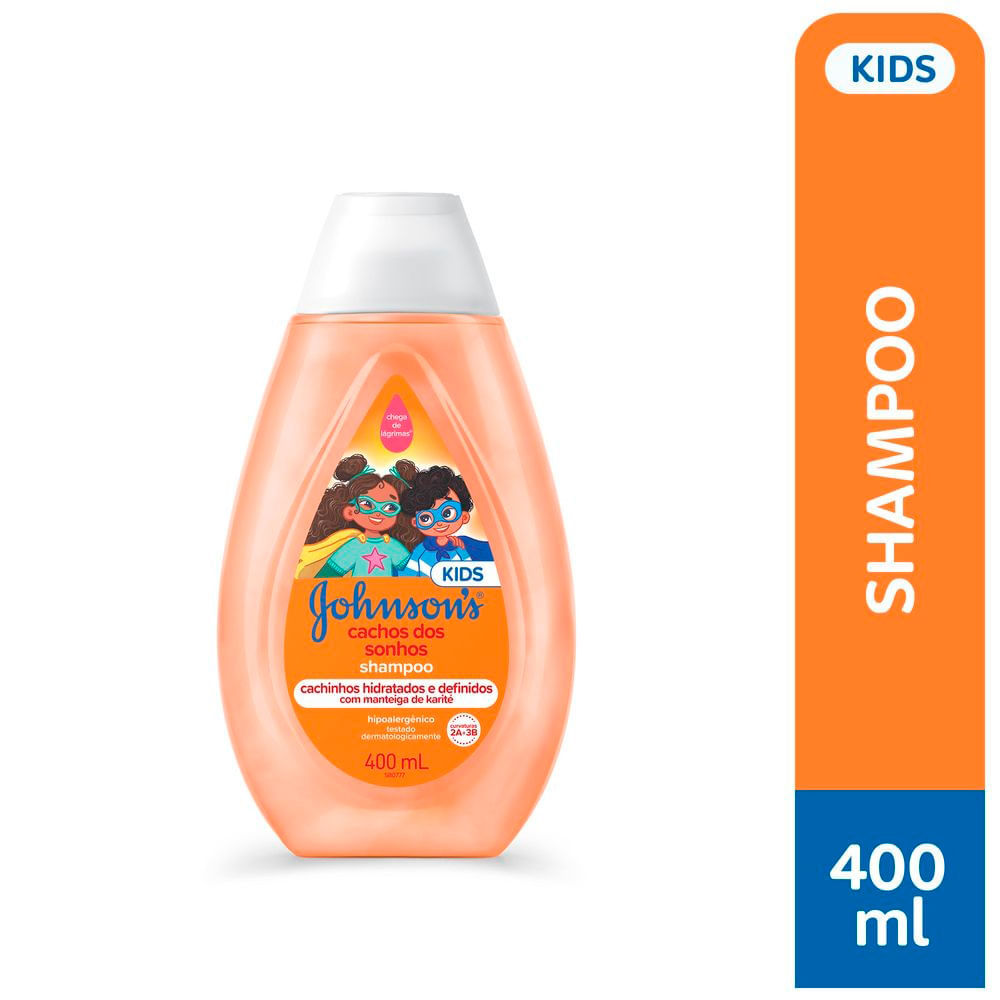 Detalhes do Shampoo Johnson's Cachos dos Sonhos 400ml