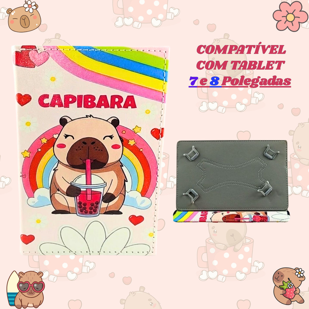 Capa Universal Compatível para Tablet Multilaser 7 e 8 Polegadas – Suporte Ajustável modelos diversos