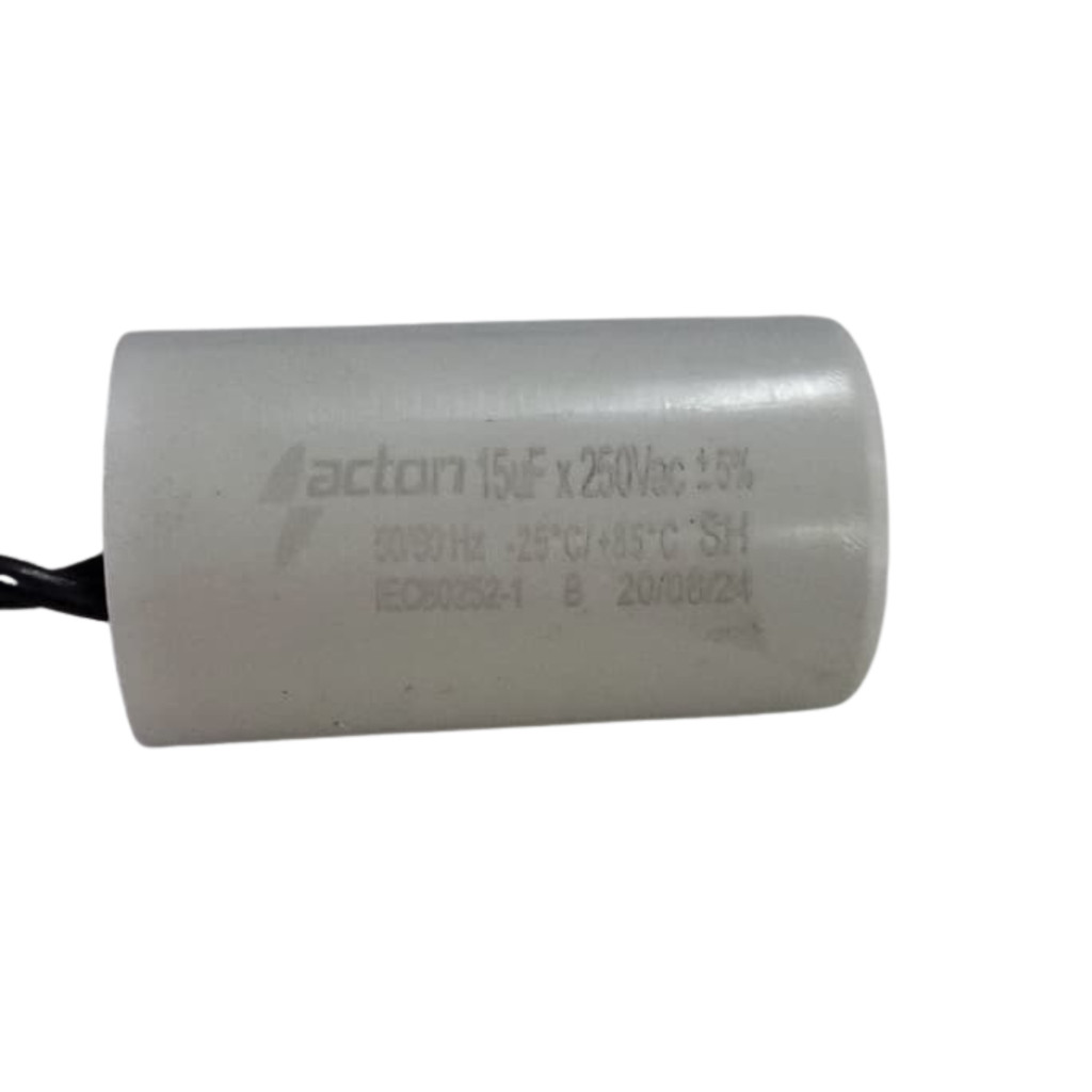 Capacitor 15MF 250VAC Com Fio Acton