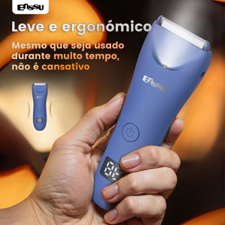 Aparador de Pelos Íntimos e Corporal Impermeável com LED e Dock em Oferta na Shopee