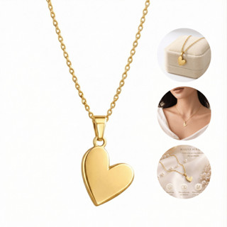 Colar Shine & Bloom Feminino Aço Inoxidável Coração em Oferta na Shopee