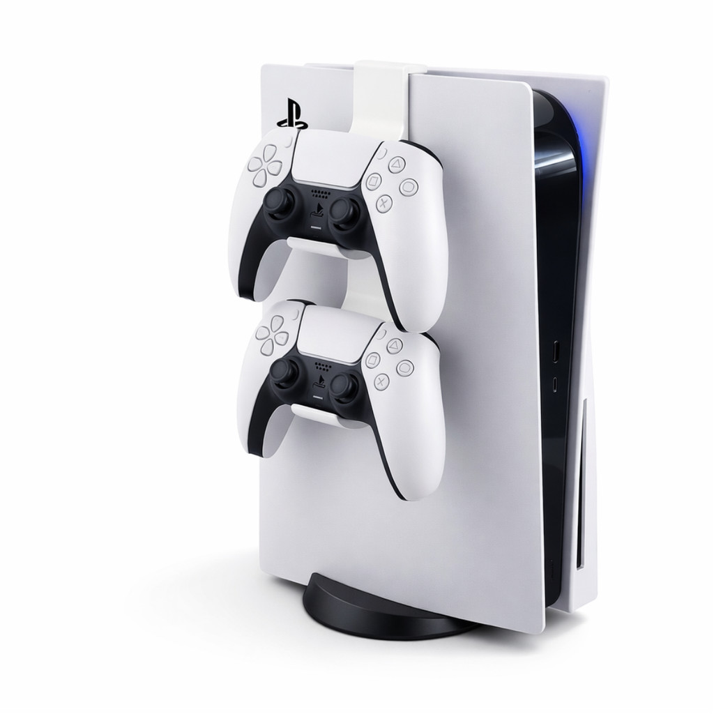 Suporte para 2 Controles para Console PS5 Suporte Duplo para Controles de PS5 Suporte Gamer Organizado e Compacto