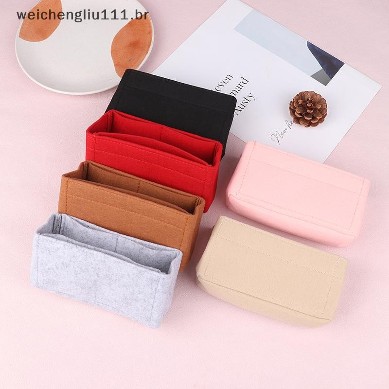 # weicheng Organizador De Bolsa Para Mini De Armazenamento The Liner Bag Feltro Inserir Forro .