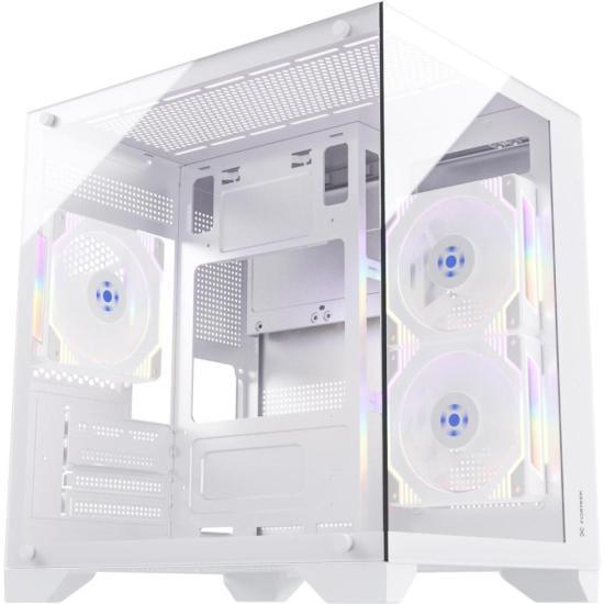 Gabinete Gamer Fortrek Clarity Branco Lateral Vidro [F002]