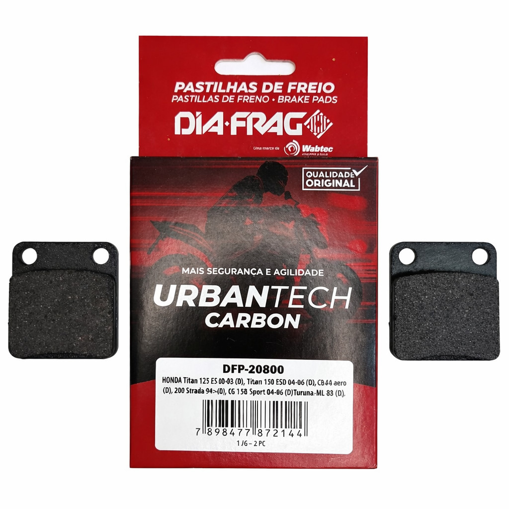 Pastilha de Freio TITAN 125/150 SPORT 150 CBX 150/200 Dia-frag (DFP-20800)