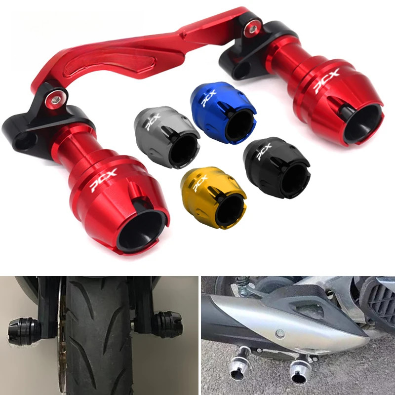 Acessórios Da Motocicleta Para Honda PCX150 PCX160 PCX125  Eixo Roda Traseira Dianteira Garfo Acidente Sliders Protectio