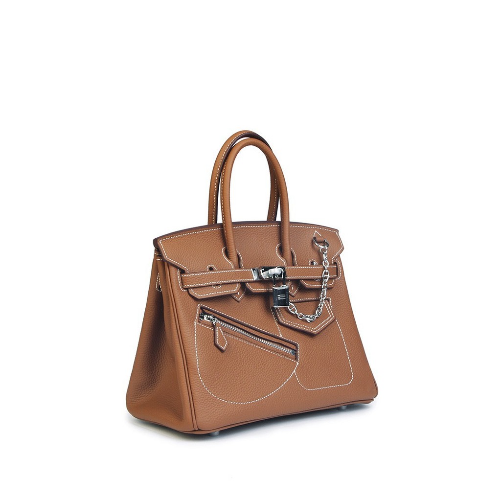 Guangzhou Baiyun bolsa feminina platina primeira camada de couro bolsa feminina couro genuíno bolsa de couro feminino Al