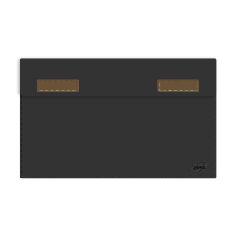 Bolsa Portátil Para Monitor WUAWE De 16.1 " , Capa De Couro PU Laptop Com De Viagem , Preta