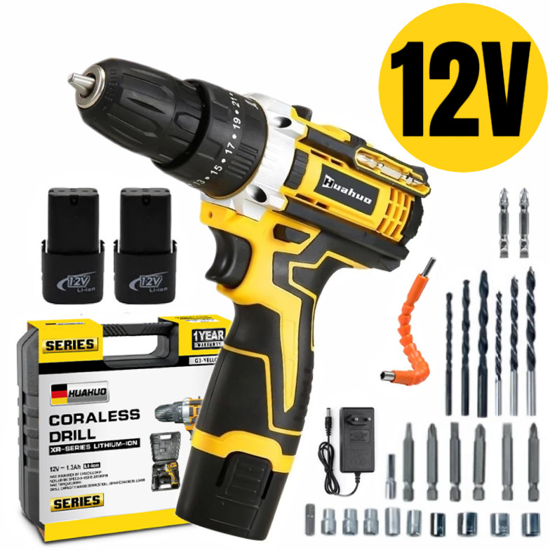 Parafusadeira e Furadeira De Impacto Profissiona 2 Baterias12V - Maleta!!