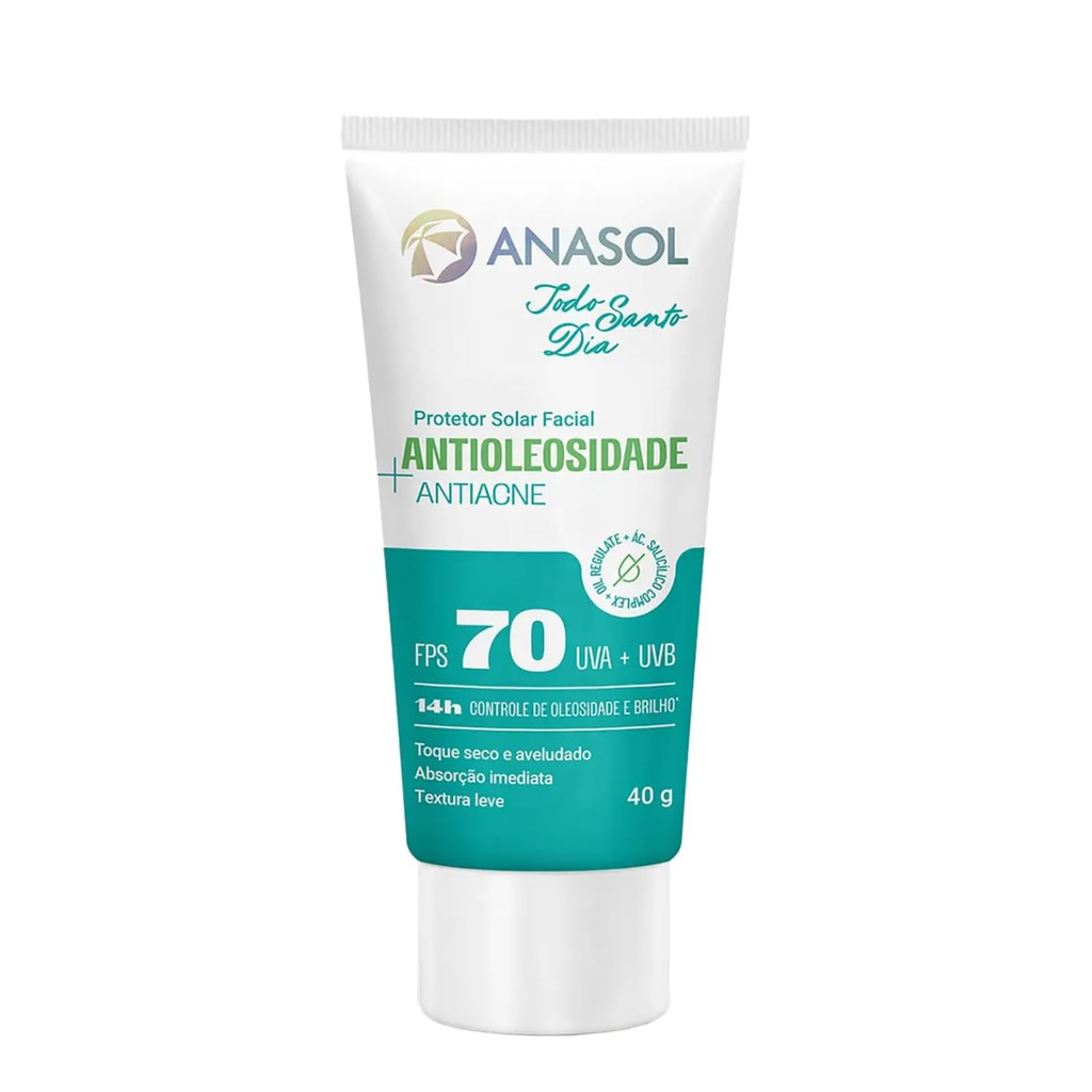 Anasol Prot. Solar Facial Antioleosidade Antiacne Fps70 Todo Santo Dia