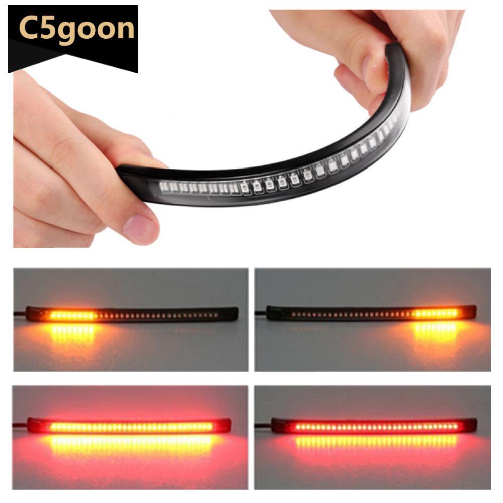 C5GOON 1Pc 48 LED Universal Flexível Tira De Luz Da Motocicleta Cauda Freio Parar/Sinal Volta J9Y2