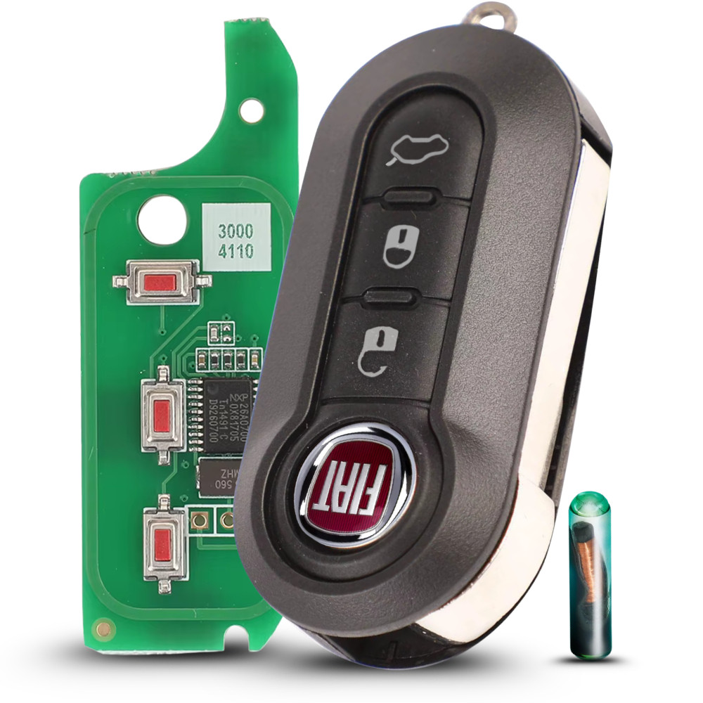 Chave Canivete Fiat Positron Palio Stilo Strada Chip T42