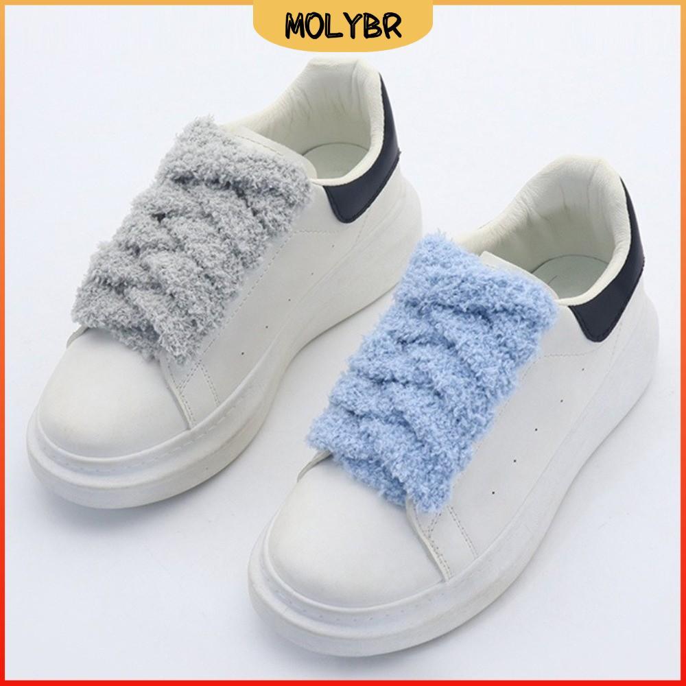 Cadarços De Sapato MOLYBR , Cadarço De Comprimento Ajustável De 120 Cm , Fofos De Cor Sólida De 15 Mm De Largura Unissex