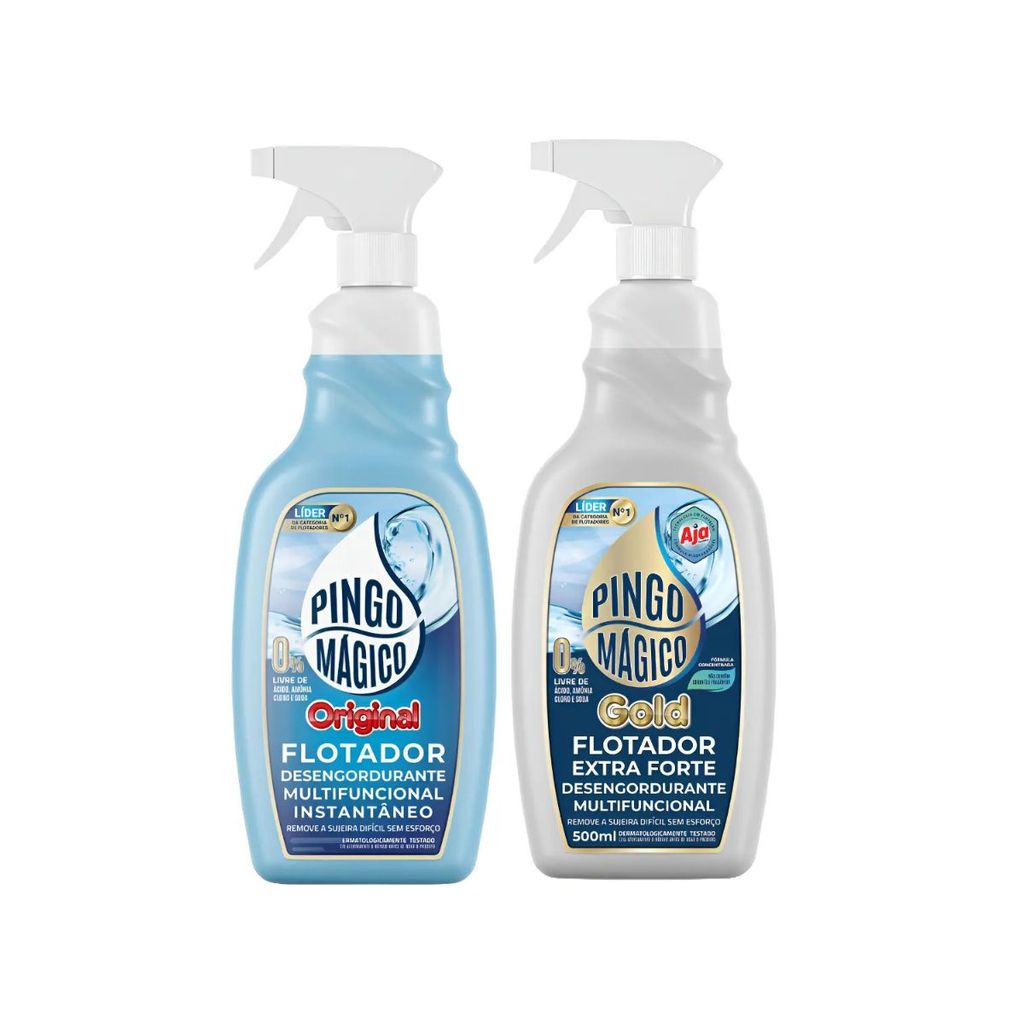KIT Pingo Magico Original 500ml + Pingo Magico Gold 500ml em Oferta na Shopee