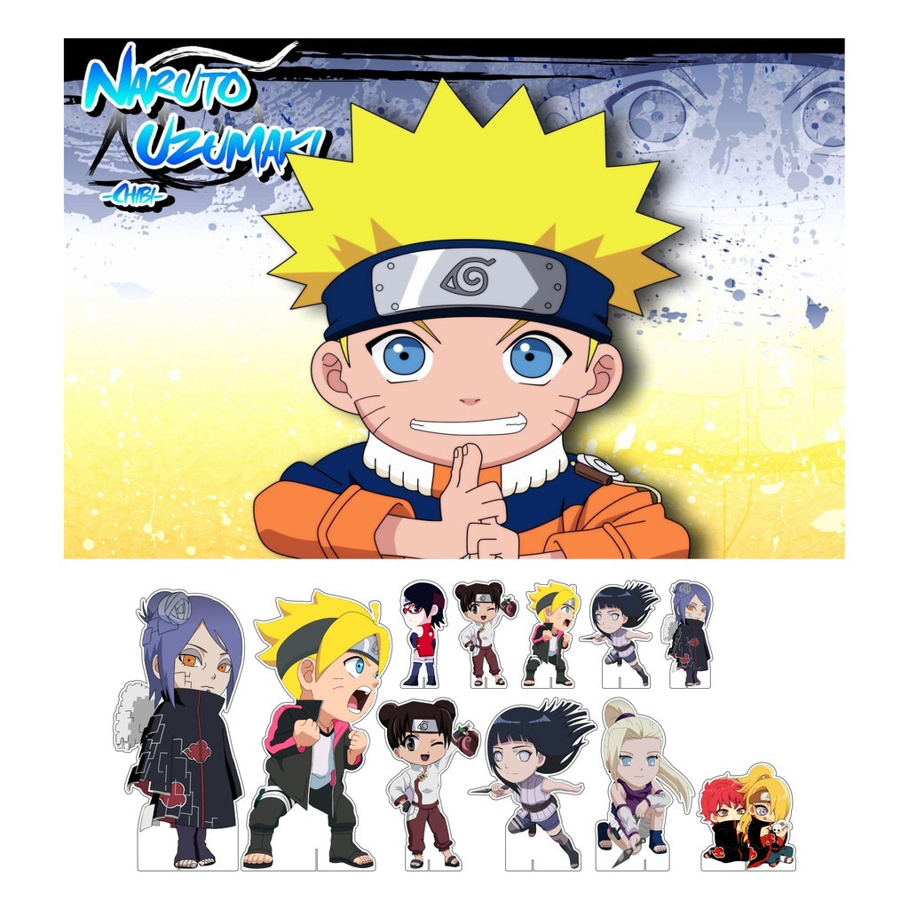 Kit Display + Painel Festa Infantil Naruto Cute FC