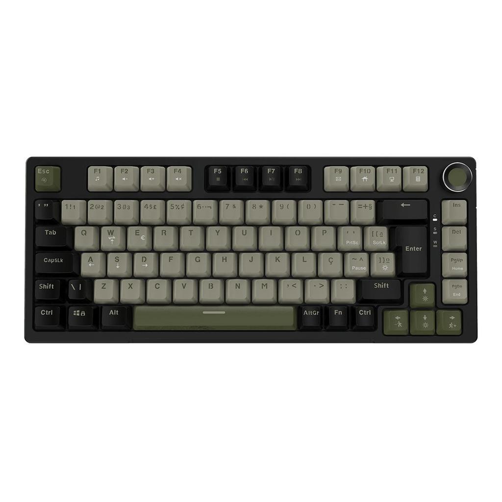 Teclado Mecanico 75% Pcyes Arkeum - Cammo Edition - Switch Red - Akcm75rbr