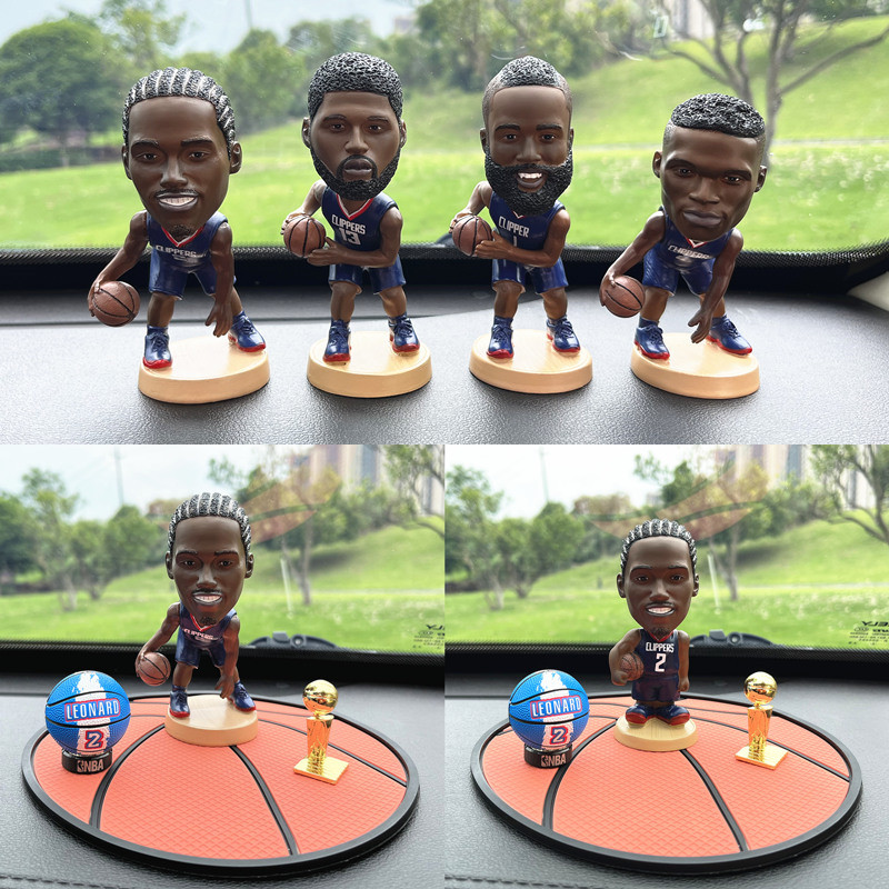 Cesta de basquete estrela carro ornamentos lancha Leonard Paul George Wayshow endurecer Console central carro movendo ca